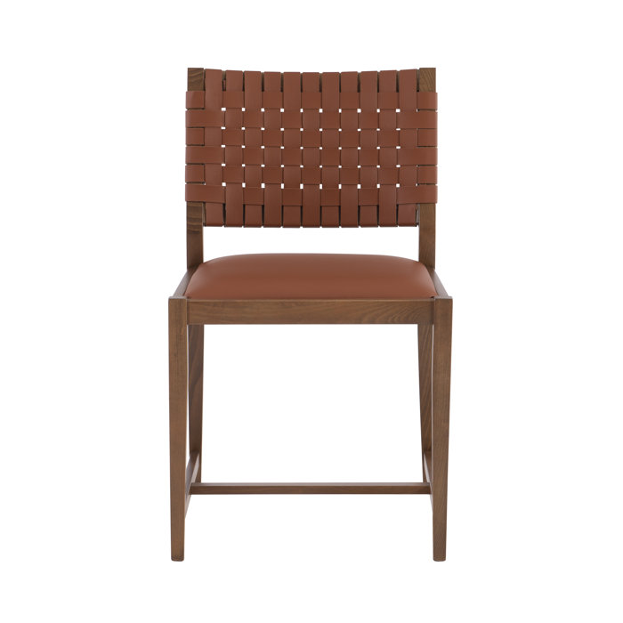 Linon Ruskin Leather Dining Chair Perigold